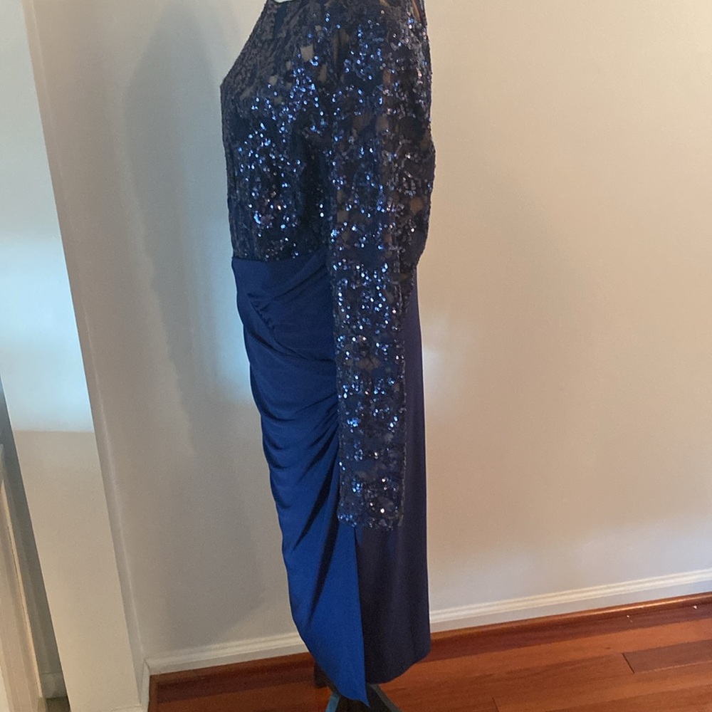 Ralph Lauren size 16 dark blue sequin dress - Picture 6 of 12